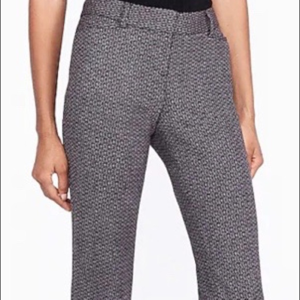 Low-Rise Tweed Columnist Ankle Pant Express